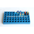 Stable 5*10 positions 2ml hplc Vial blue Polyethylene Racks